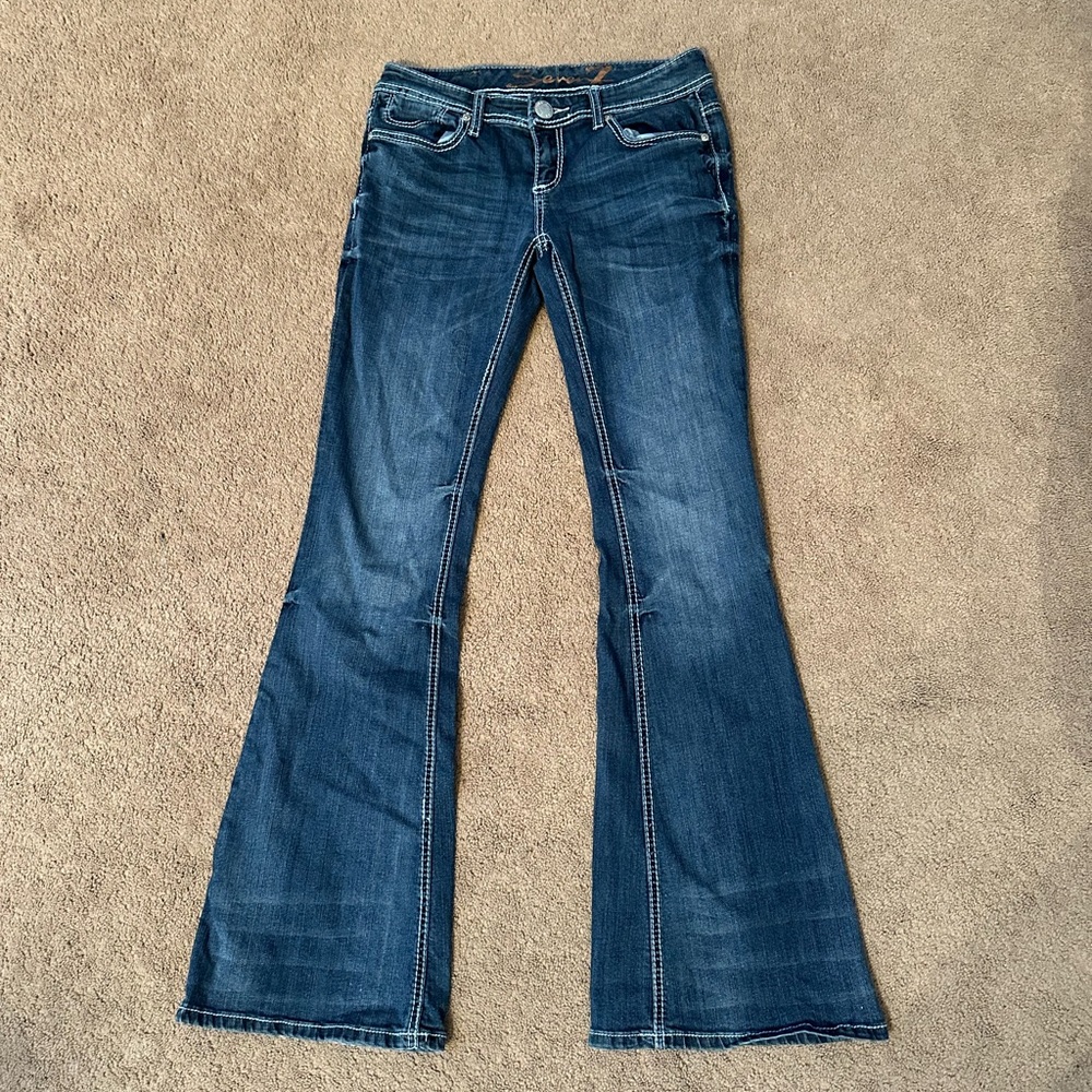 Women's Blue Flared Jeans